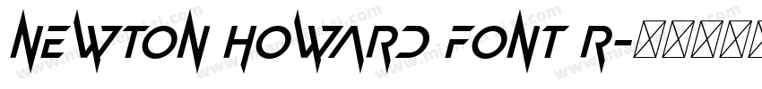 Newton Howard Font R字体转换